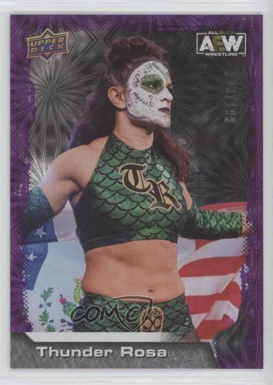 2022 Upper Deck AEW All Elite Wrestling Purple Pyro 173/199 Thunder Rosa #63 1u6