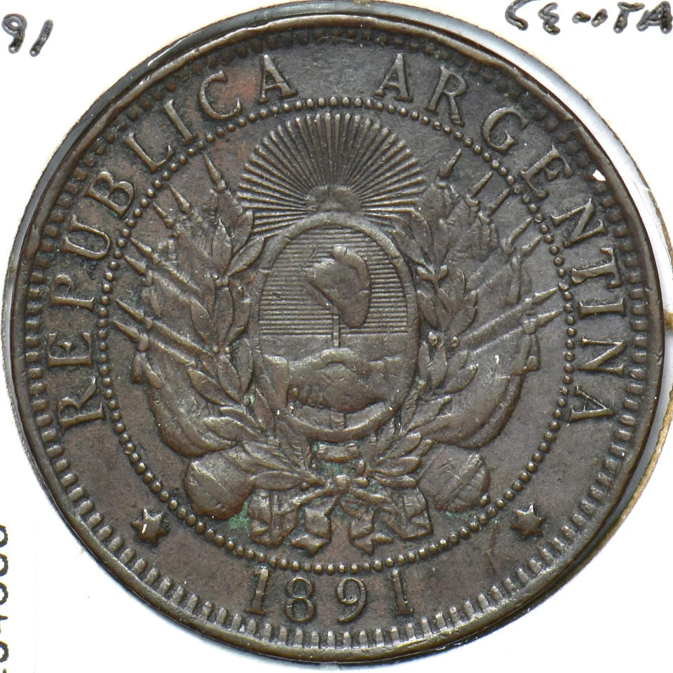 Argentina 1891 2 centavos 294385 envío combinado Foto 2 de 2