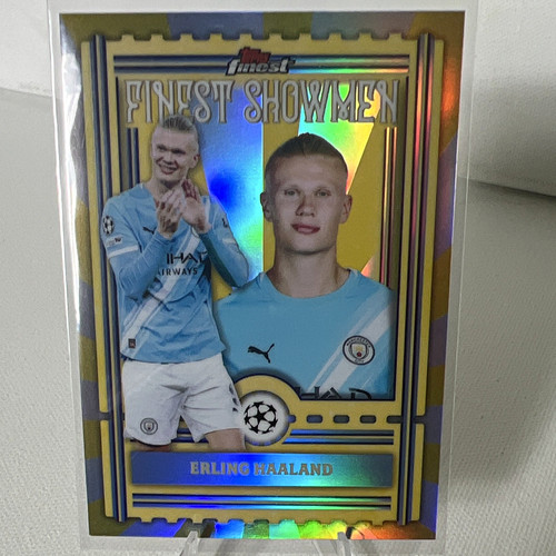 Topps Finest 2026 UEFA Champions League Erling Haaland Finest Showmen #FS-25