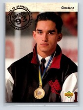 1993-94 Upper Deck #250 Alexandre Daigle Canada Hockey Card WJC Checklist