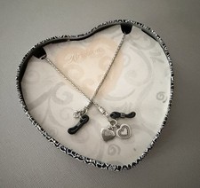 Brighton Silver Tone Filigree 27 Eyeglass Chain with Brighton Metal Storage Box