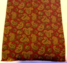 SCIARPA DOPPIA - ERRE  TIPO ETRO Art RC6118 Disegni CASHEMERE bordò SETA VINTAGE