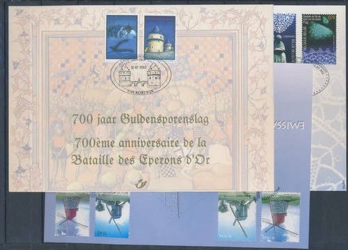 XE62331 Belgium 2002 joint issues Golden Spurs First Day Sheet used