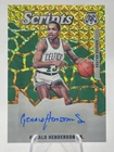 Gerald Henderson Sr. 2019-20 Mosaic Scripts Gold Mosaic Prizm #'d 23/25 Auto
