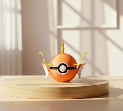 Gaming Ball Dekofigur & TCG Kartenhalter ? Ständer passend für Pokémon Karten