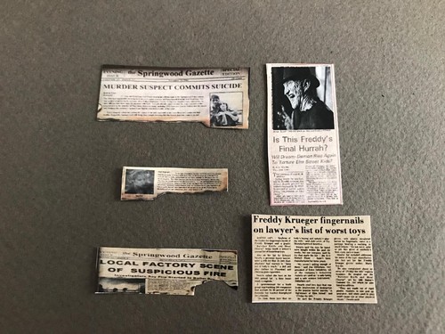 1/6 Scale Freddy Krueger newspaper. (No elm st Action Figure horror halloween) - 第 4/7 張圖片