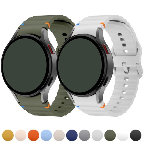 Per Samsung Galaxy Watch 7 Fe 6 5 4 Cinturino Classico In Silicone Morbido# ↑ . - Zdjęcie 2 z 34