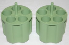 THERMO SORVALL ADAPTER, MODEL 75006533, 7500 6533, 5 x 50mL CONICAL, LT. GREEN 2