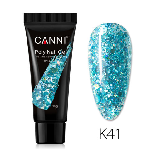 CANNI 15ml Poly Gel UV LED Soak Off Nail Extension Builder False Nails - Picture 61 of 83