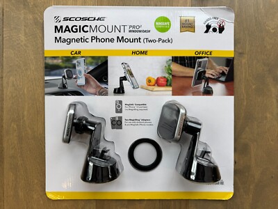 Scosche Magic Mount Pro 2 Window/Dash Magnetic Phone Mount (2-Pack