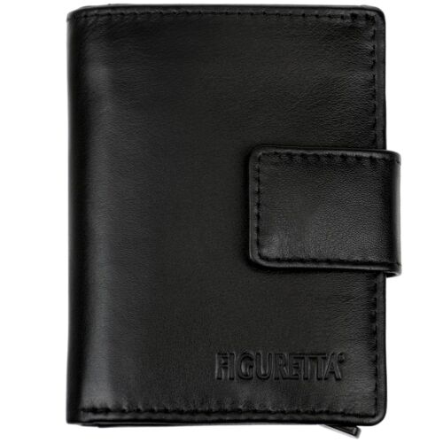 FIGETTA Aluminum Leather Wallet Women's Men's RFID Card Case Card Bag - Picture 40 of 47