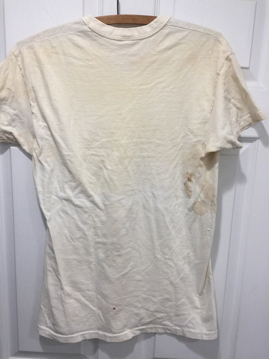 Vintage 50s60s Hanes Blank Tee Trashed Grunge Thrashed Holes