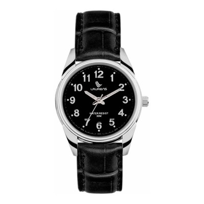 Womens Wristwatch LAURENS 30021BB Leather Black 32mm