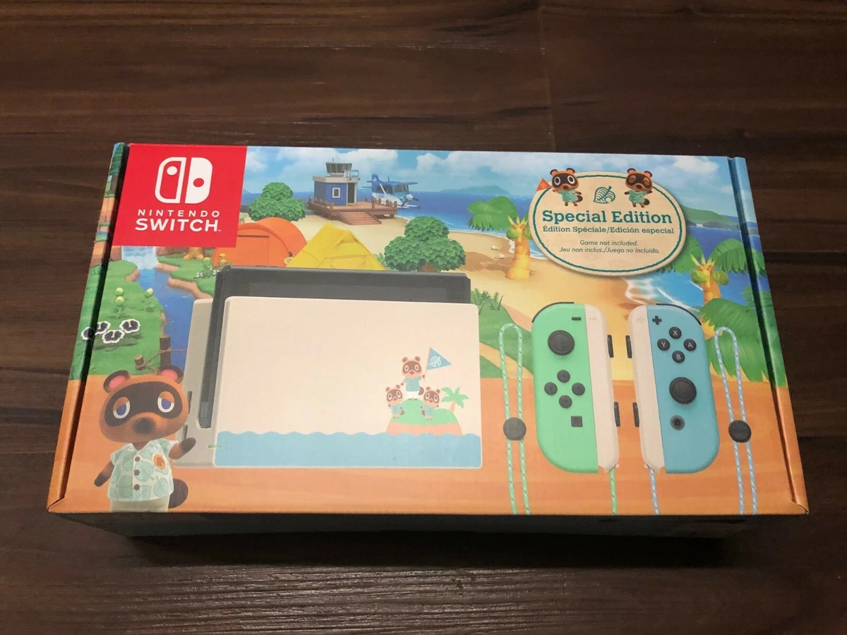 Nintendo Switch Animal Crossing Edition 32GB (with Green & Blue Joy-Con)  Sealed