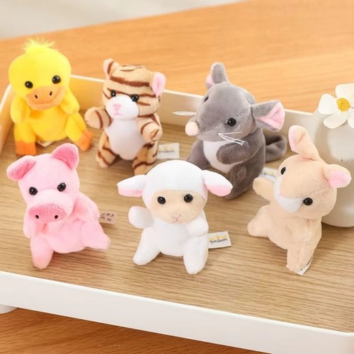 1 pieza marioneta de mano animal de granja marioneta de dedo juego de rol marionetas juguete de peluche niños - Imagen 12 de 24