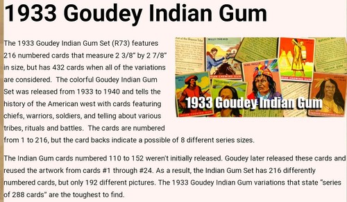1933 R73 Goudey Indian Gum Card #134 - WOLF - Series of 192 - EXCELLENT! - Picture 3 of 4