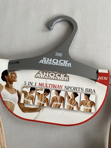 SUJETADOR AMORTIGUADOR TALLA 30D MULTIVÍA 5 EN 1 DEPORTIVO MUJER FITNESS BEIGE DAMAS - Imagen 4 de 6