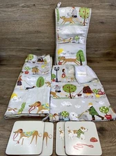 Ulster Weavers WALKIES DOG WALKING Pattern: Apron Tea Towel Pot Holder Coasters