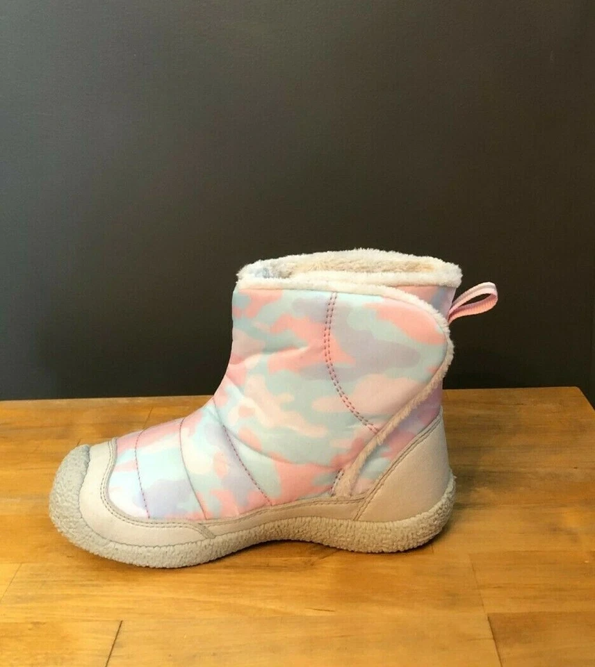 Bota Keen Criança Menina Prata Bétula/Rosa Blush Howser II Média EUA 10 Nova Sem Caixa - Imagem 4 de 4