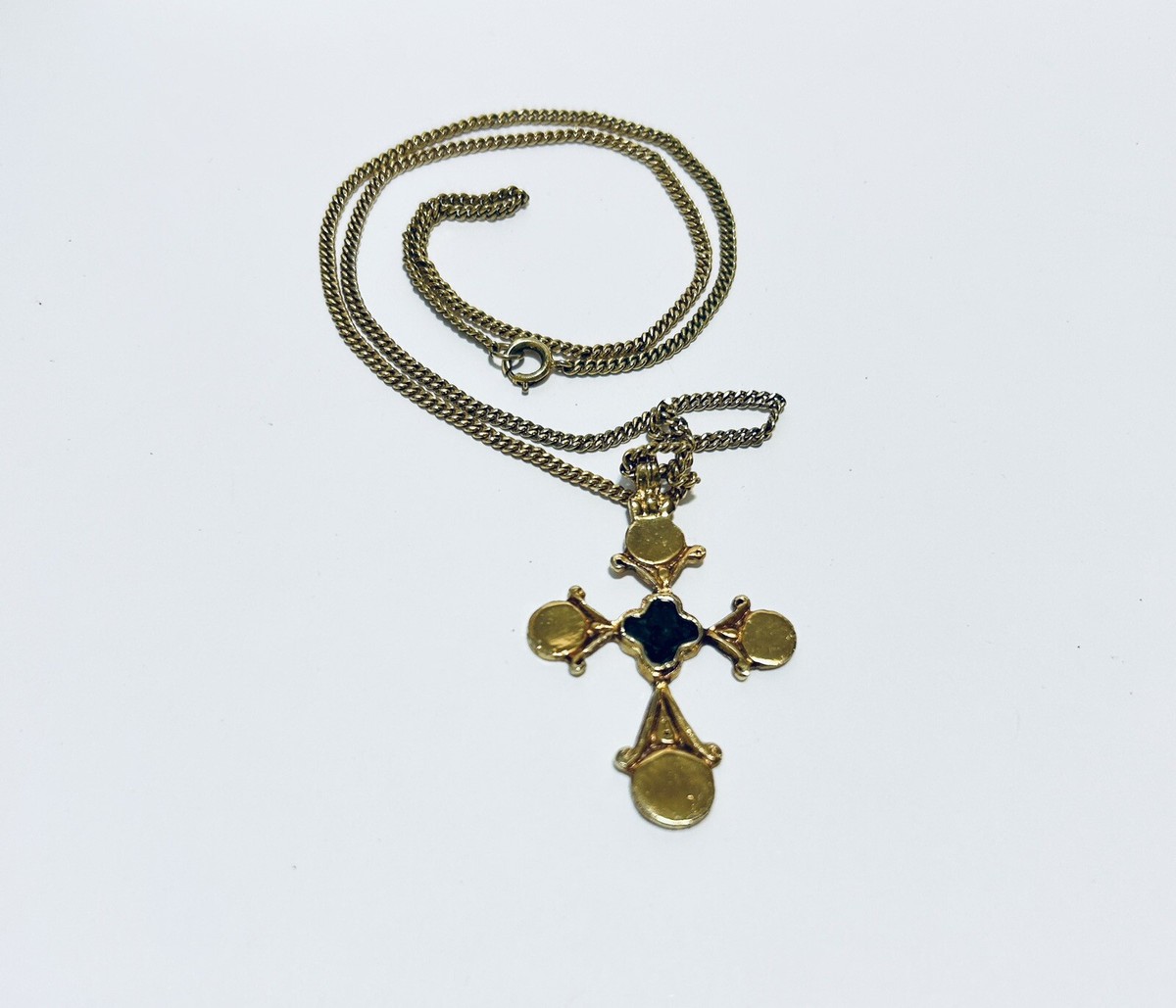 Vintage Alva Museum Replica Golden Byzantine Cross Necklace | eBay