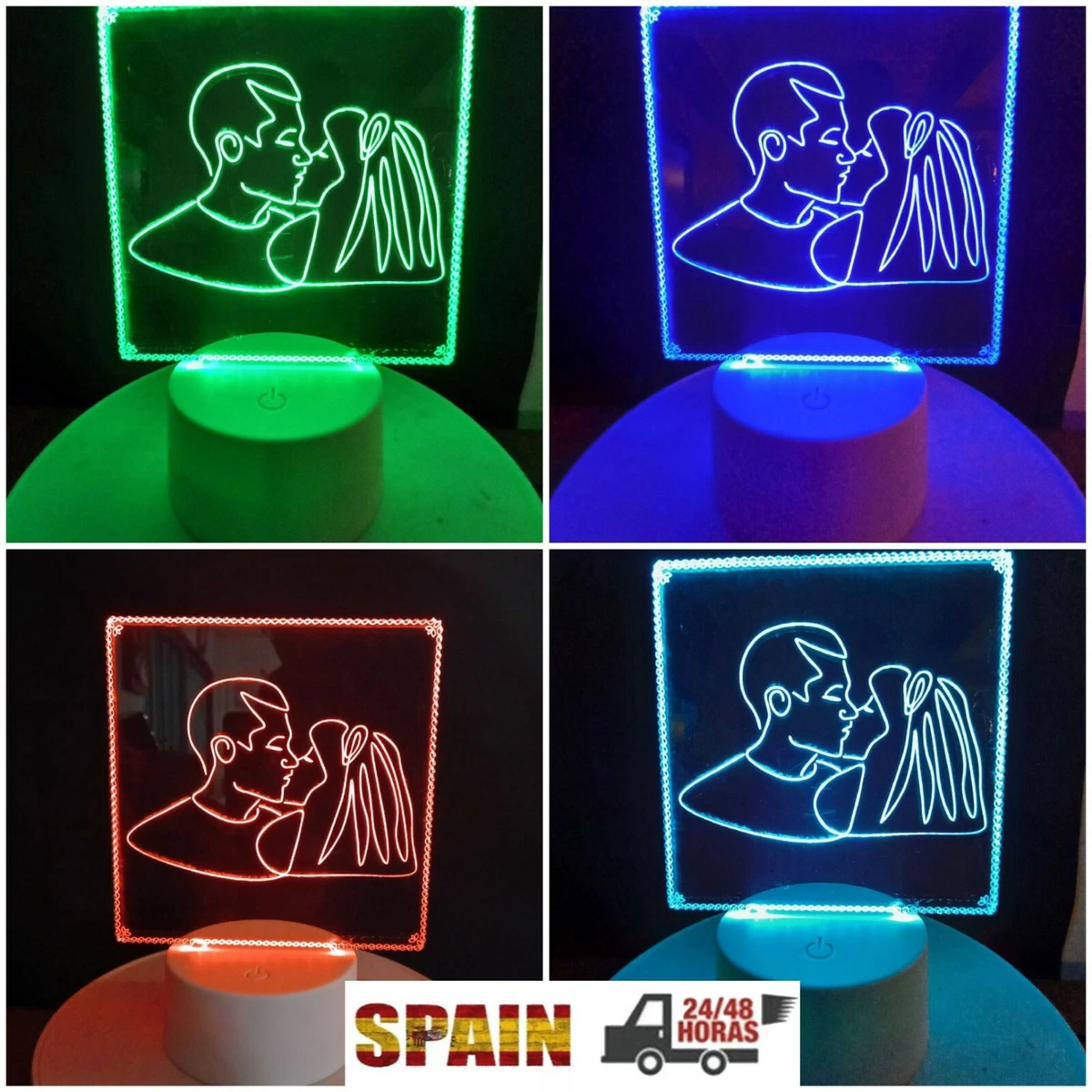 Lampara Led Enamorados