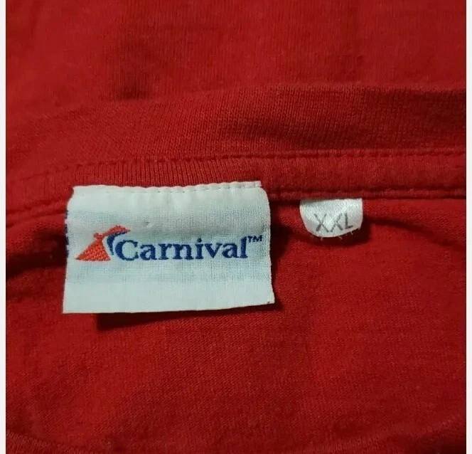 Camiseta Gráfica Carnaval Para Hombres XXL Roja Manga Corta Cuello Redondo Puerto Rico  Foto 4 de 4