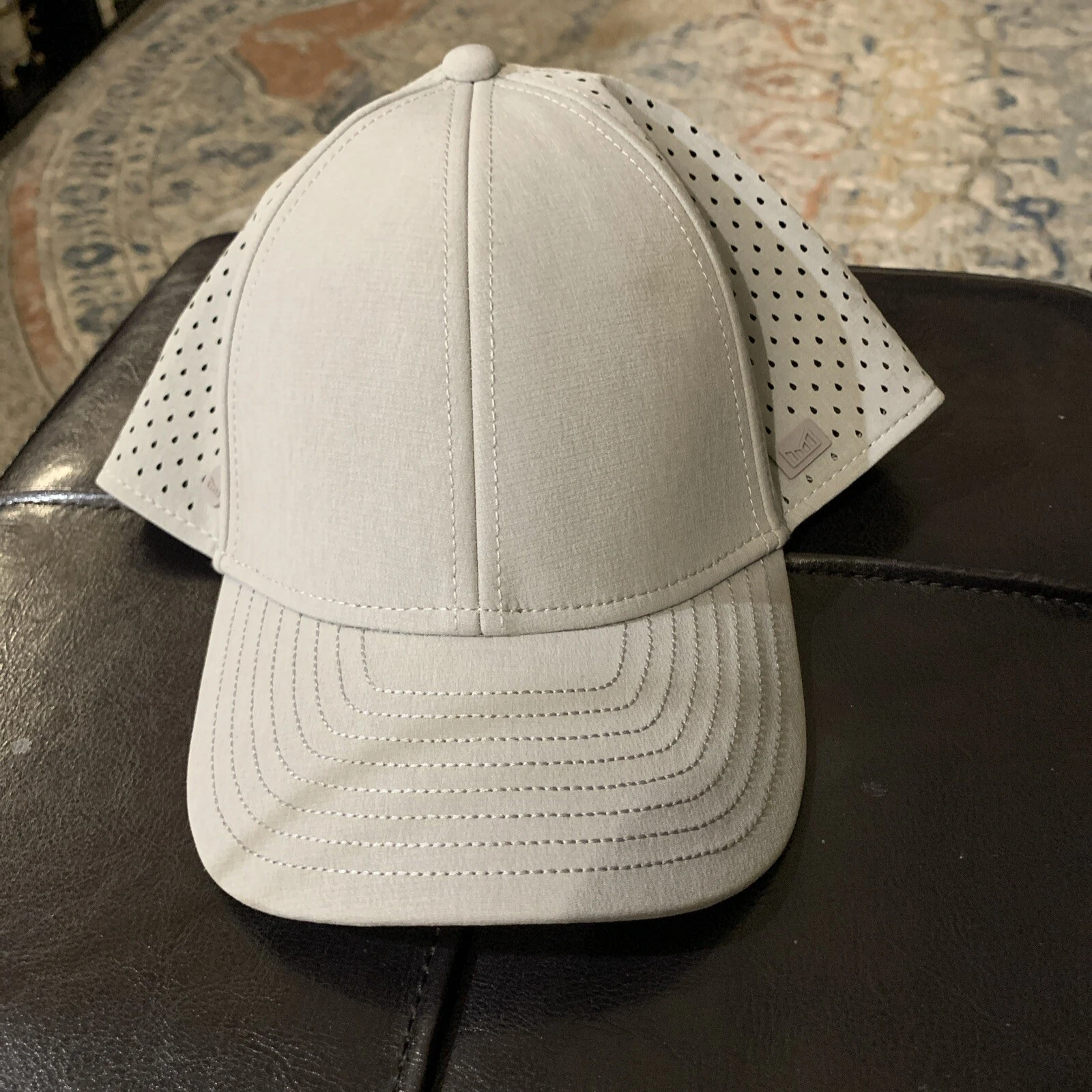Melin A-Game Hydro Mens Performance Snapback Hat Cap Logo Gray Adjustable