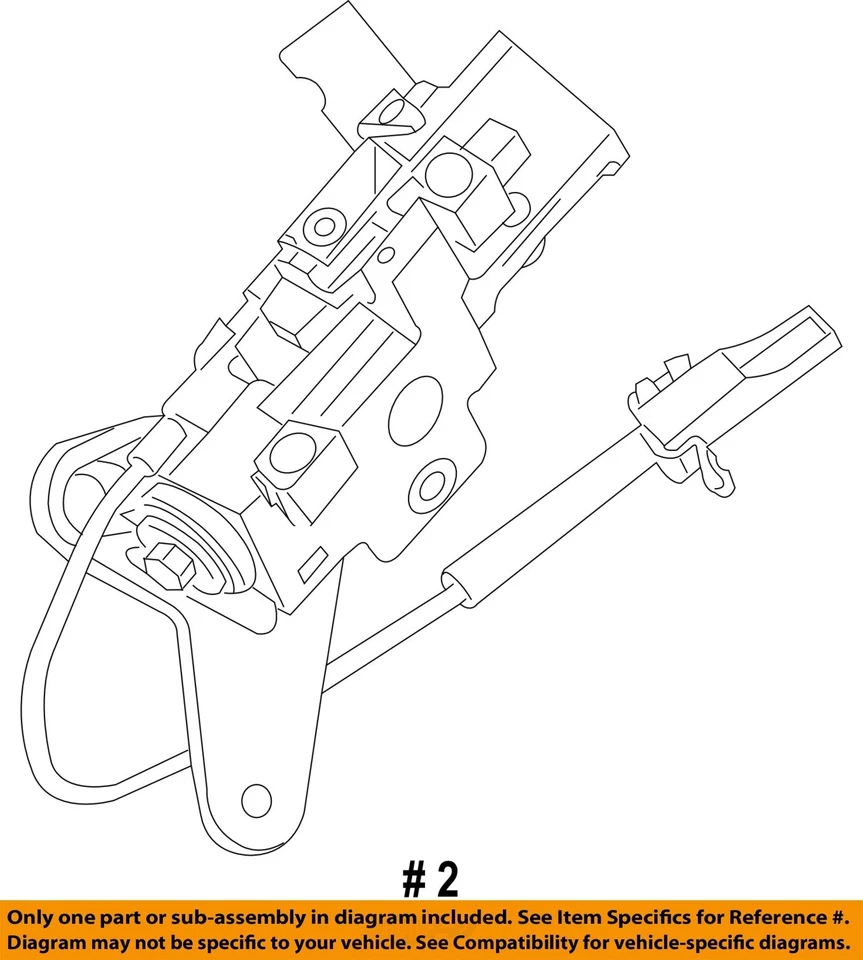 Componentes de carcasa Super Duty Ford OEM 08-10 F-250 - Cambio de marchas HSNG 8C3Z7210AA Foto 2 de 2
