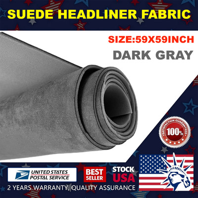 New Durable Suede Headliner Fabric Foam Auto Roof Repair Upholstery Material