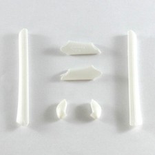 New Walleva White Lower And Upper Earsocks  Nosepads For Oakley Half Jacket/XLJ