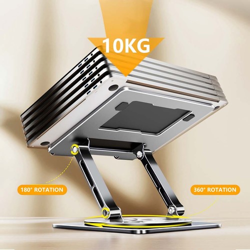 🔥Adjustable Laptop Stand 360 Rotating Ergonimic Foldable Laptop Riser for Desk - Picture 8 of 20