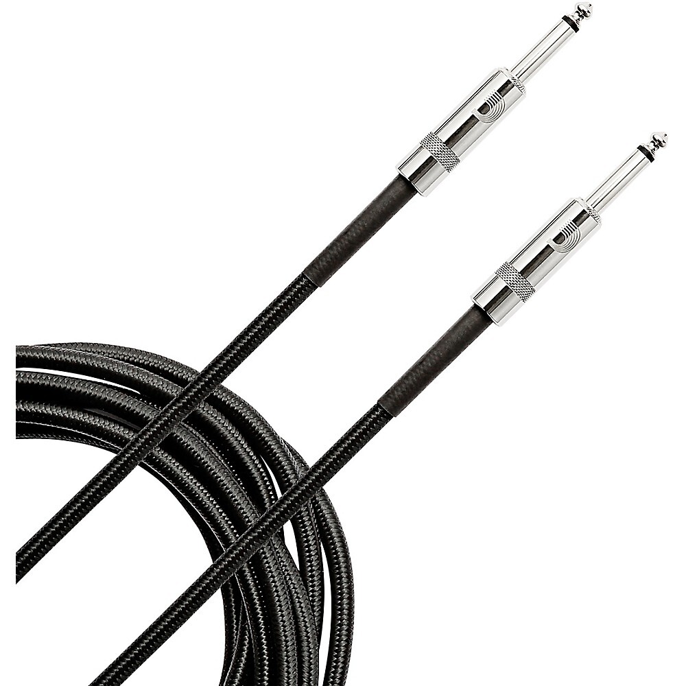 Инструментальный кабель с оплеткой DAddario Planet Waves длиной 10 футов. Черный