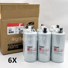 6X FS1003 Fuel Filter with Water Separator Part Number FleetGuard Free Shipping