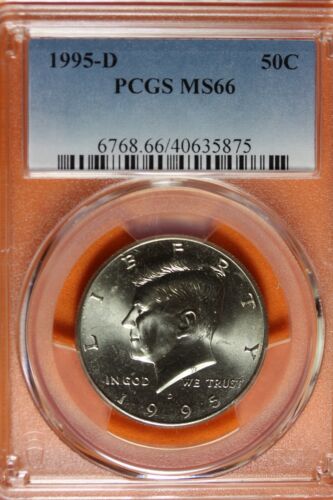 1995-D PCGS MS66 KENNEDY HALF DOLLAR #B41401 - Picture 1 of 2