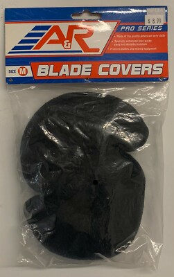 A&R Ice Hockey Blade Jacket Cover Terry Cloth Soaker Guard Durable Black Medium