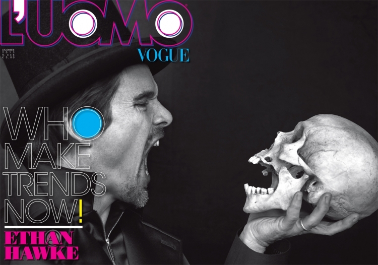 2013 Italian L'Uomo Vogue magazine ETHAN HAWKE Oscar Isaac A