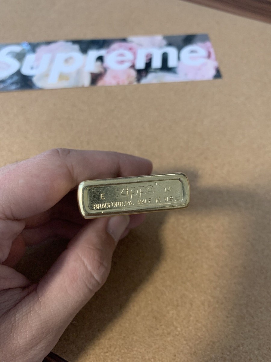 2014 Supreme Floral Carved Zippo Lighter | eBay