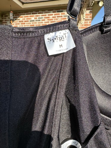 Corsé negro satinado espíritu Halloween elástico nuevo con etiquetas talla M 07060841 gótico grunge - Imagen 8 de 18
