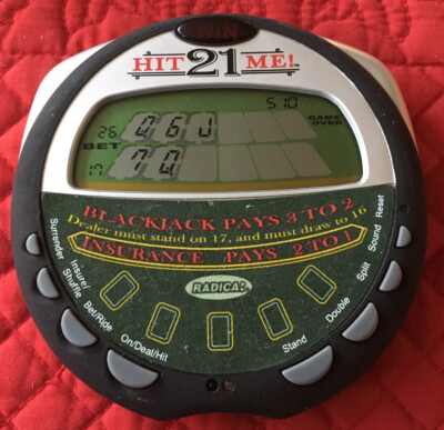 Radica Hit Me 21! Handheld Electronic Game LCD Screen 2004