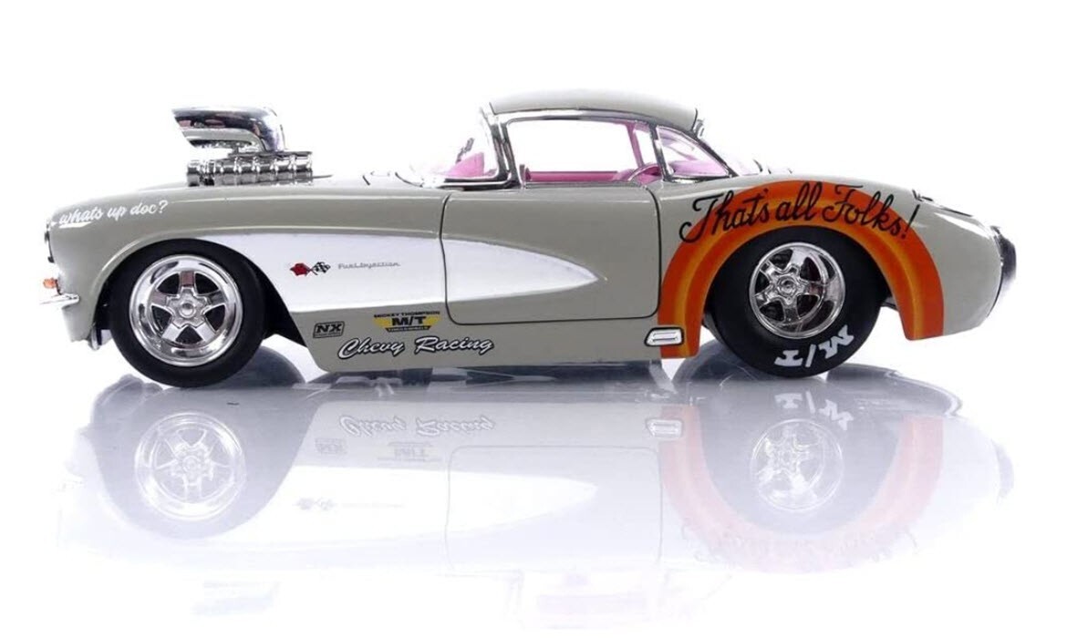 Jada Looney Tunes BUGS BUNNY & 1957 Chevrolet CORVETTE Car