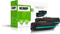 Kmp Doublepack H-T14D Schwarz Tonerkartusche Ersetzt Hp Laserjet Hp 12A (Q2612AD