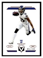 2019 Panini Chronicles #V-9 Marquise Brown Vertex Red #/199