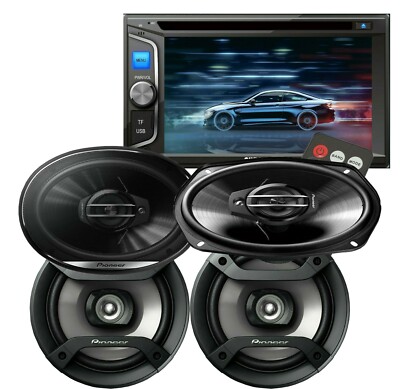 Audiotek AT-68BT 6.2'' Touchscreen Receiver + 2x Pioneer 6.5'' & 2x 6x9'' Speakers 