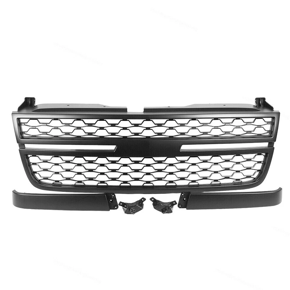 Front Upper Grille Fit For 2005-2007 Chevrolet Silverado 1500 2500 3500 Classic Foto 2 de 4