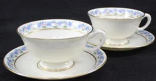 Lenox China FAIRMOUNT 2 Footed Cup and Saucer Sets T3 GREAT CONDITION