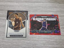 Victor Wembanyama Prizm Draft Picks Brilliance + Widescreen Red Ice Rookie Cards