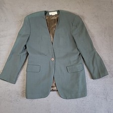 VINTAGE Jones New York, Blazer Jacket, Padded Shoulders, USA Made, Women's 14