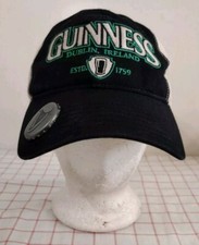 Guinness Dublin Ireland 1759 Cap Hat Black Beige Adjustable American Lager Beer