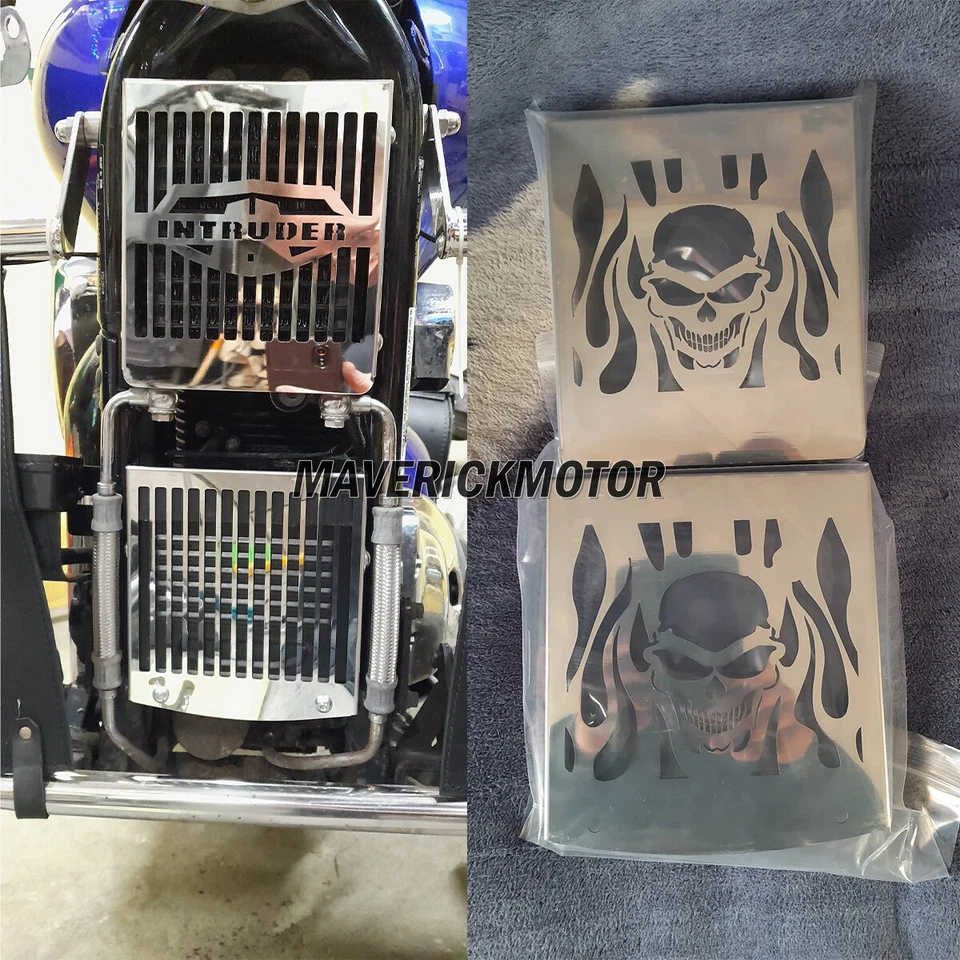 Protector de rejilla de cubierta de radiador para Suzuki VL1500 Intruder VN 1500 LC 1998-2008 Foto 4 de 4