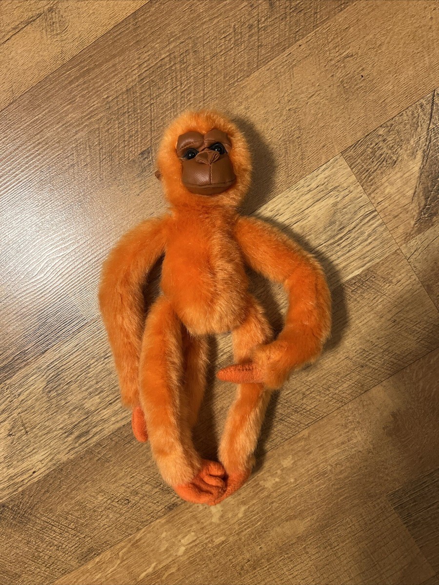 Steven Smith plush Orange Monkey Rare Leather Face | eBay